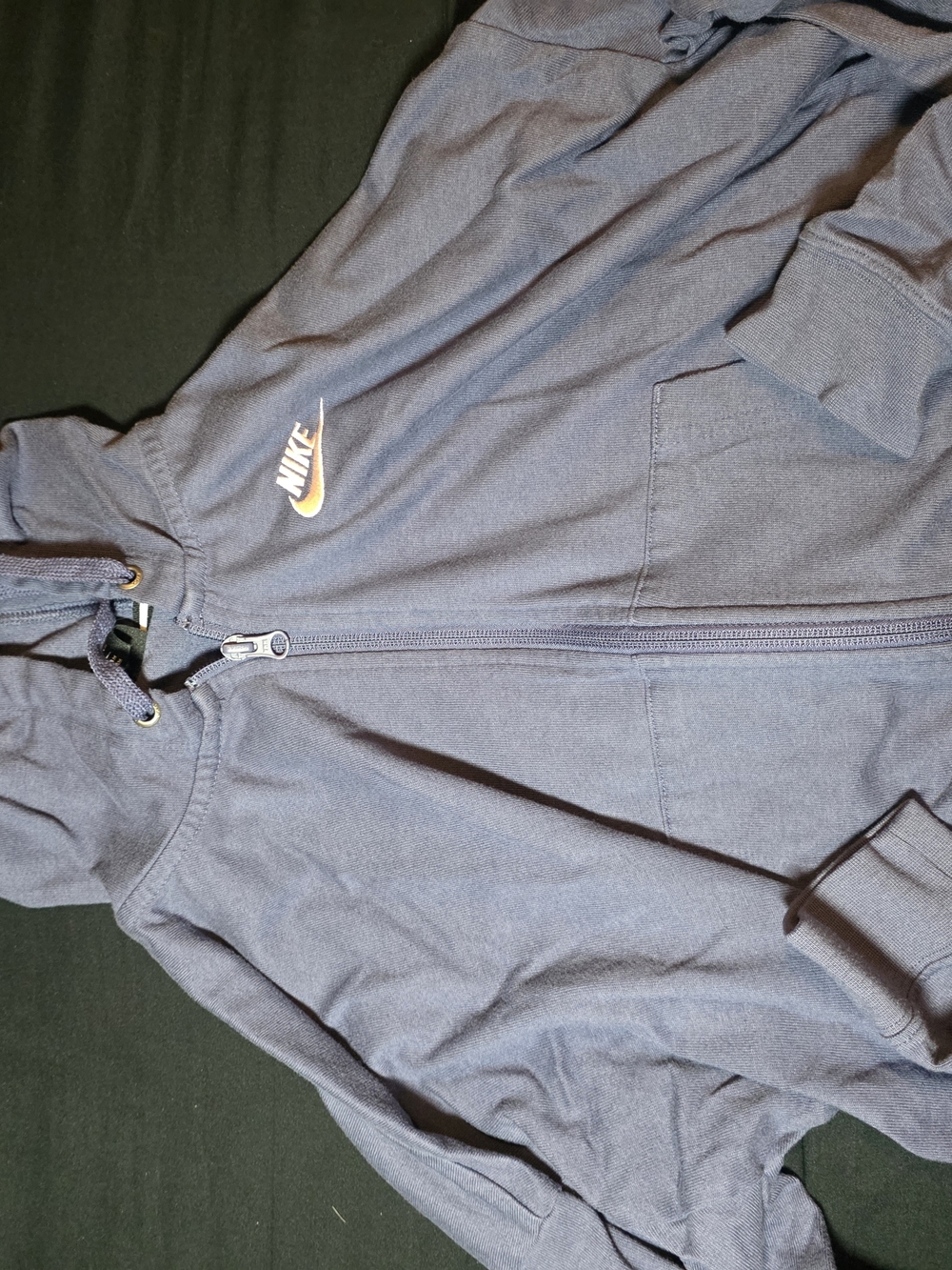 Nike Womens Purple Full-Zip Hoodie with Swoosh